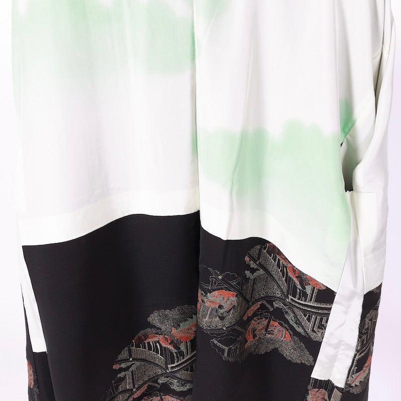 Used kimono jacket (Haori) M-size 100% silk /1137