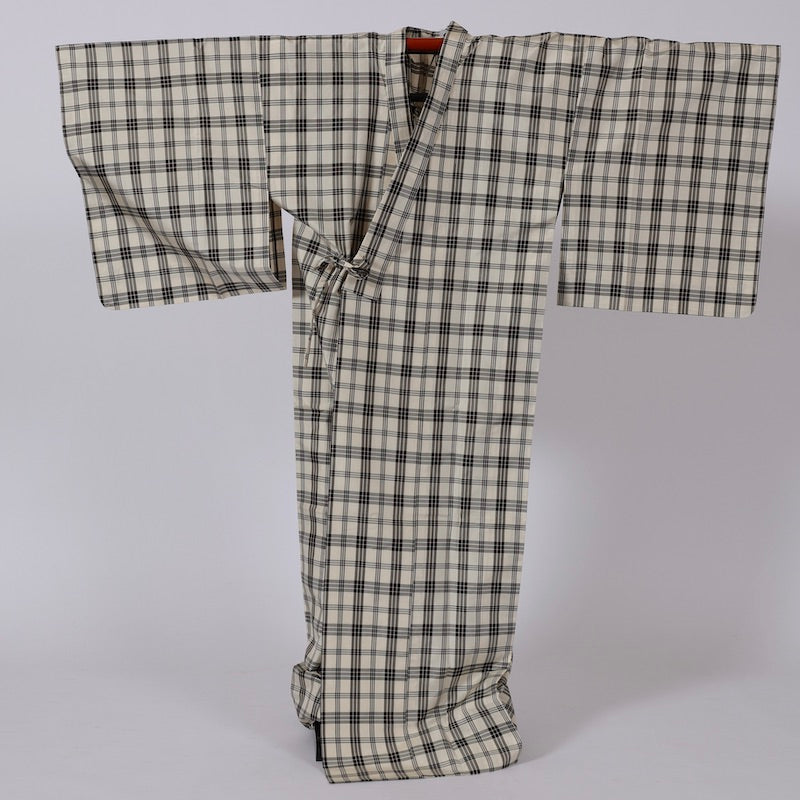 Used kimono coat (dotyugi) M-size 100% silk / 1155