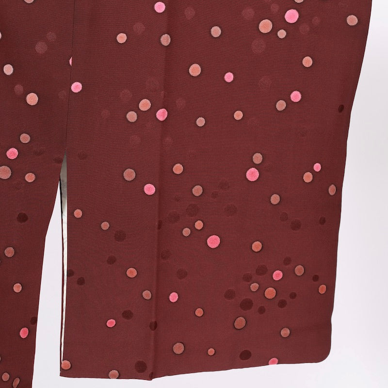 Used kimono coat (Michiyuki coat) M-size 100% silk / 1156