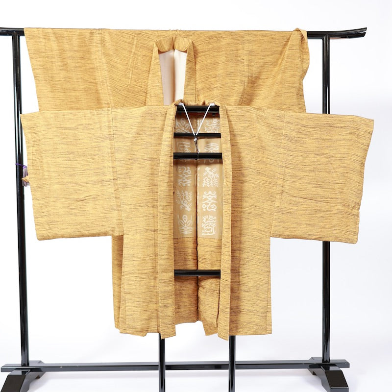 Used kimono,jacket 2piece set , men’s M-size 100% silk / 1162