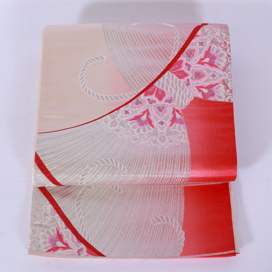 Japanese kimono sash belt (Hukuro-obi) 100% silk /762