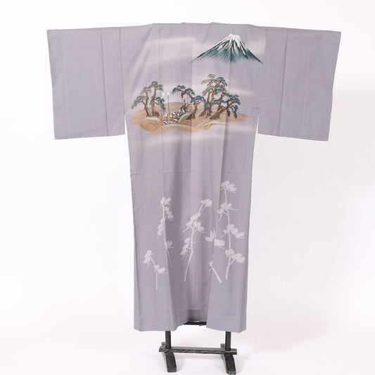 Used Wear under the kimono undershirt(Nagazyuban) men’s M-size polyester / 1171