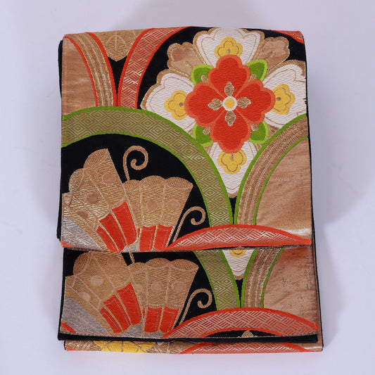 Japanese kimono sash belt (Hukuro-obi) 100% silk /758