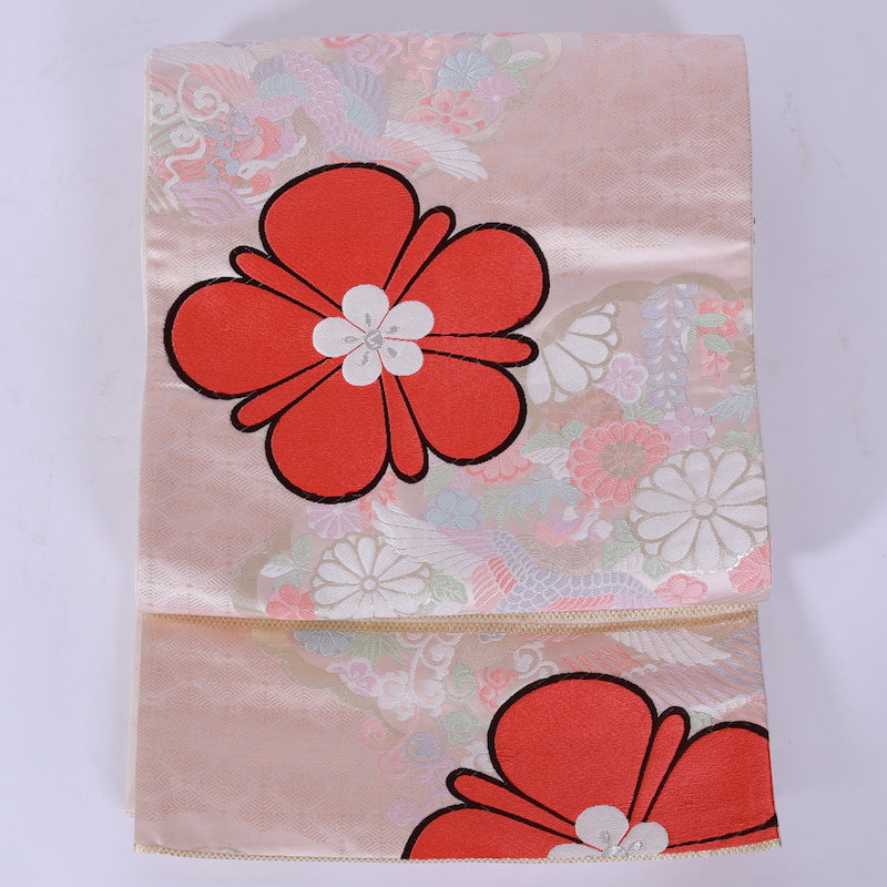 Japanese kimono sash belt (Hukuro-obi) 100% silk /757