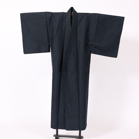 Used kimono men’s M-size silk,polyester / 1165