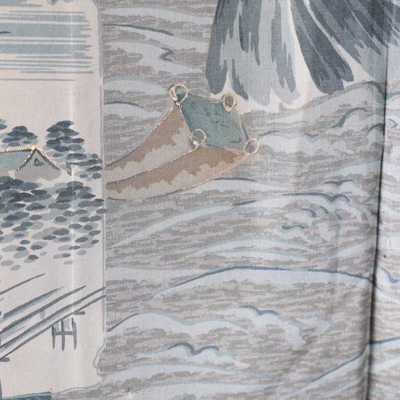 Used kimono, jacket 2piece set , men’s M-size 100% silk / 1180