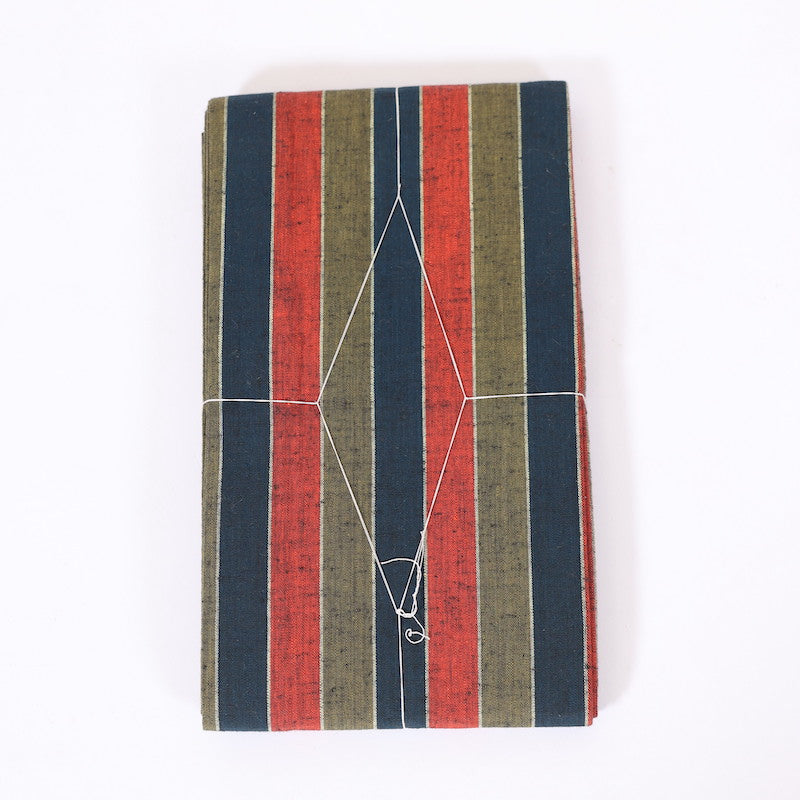 Used kimono sash belt (Hanhaba-obi) wool / 1184