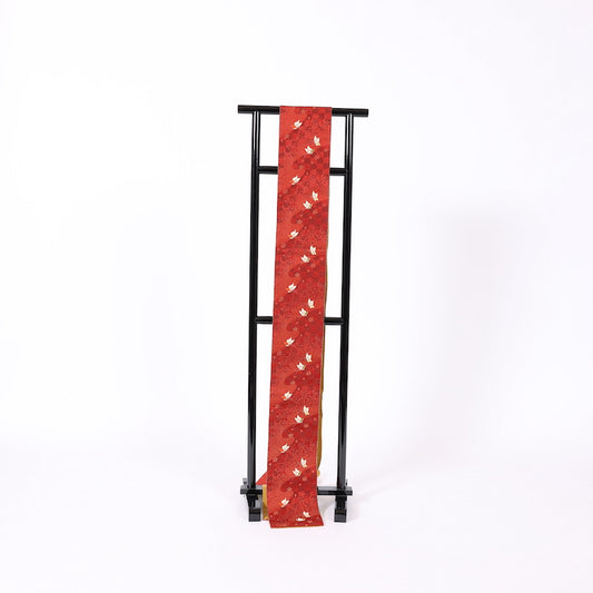 Used kimono sash belt (Hanhaba-obi) polyester / 1185