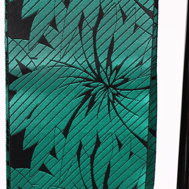 Used kimono sash belt (Hanhaba-obi) polyester / 1189