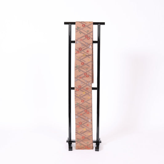 Used kimono sash belt (Hanhaba-obi) polyester / 1192