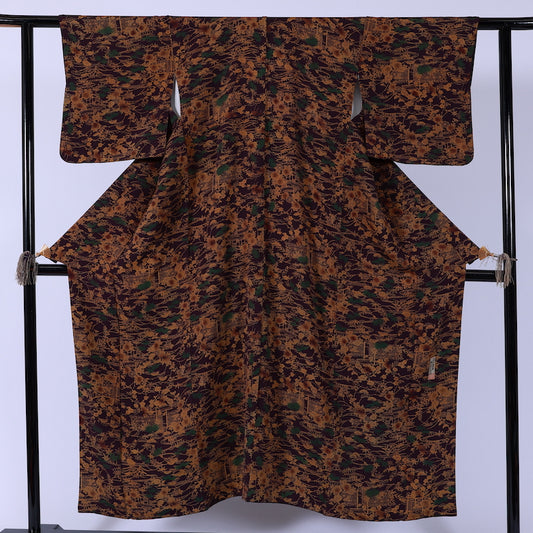 Japanese kimono (Komon) M-size 100% silk / 774