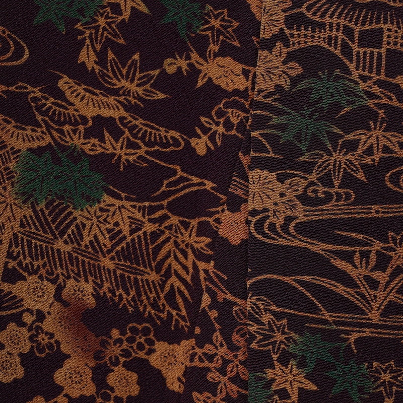 Japanese kimono (Komon) M-size 100% silk / 774