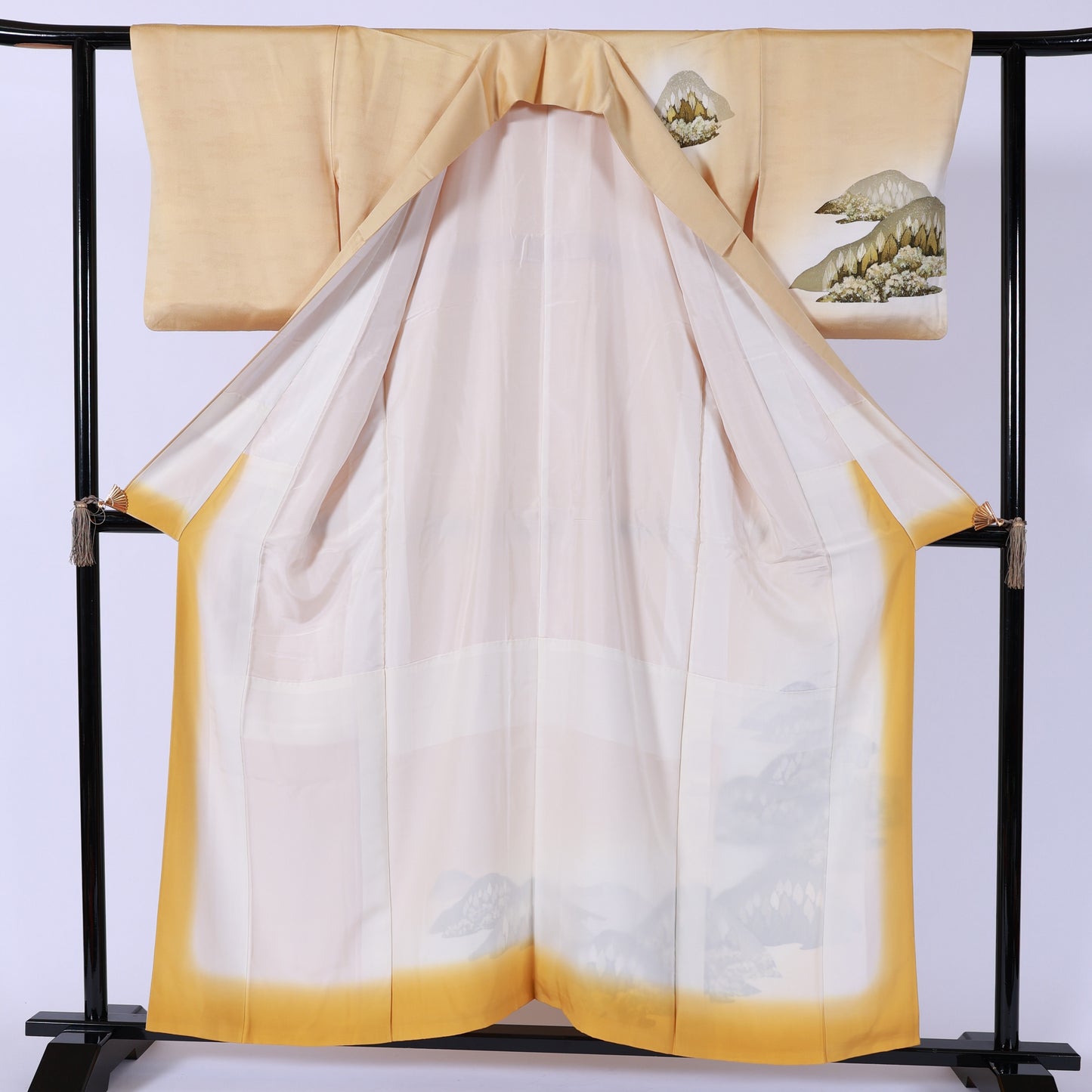 Japanese kimono (Tsukesage) M-size 100% silk / 772