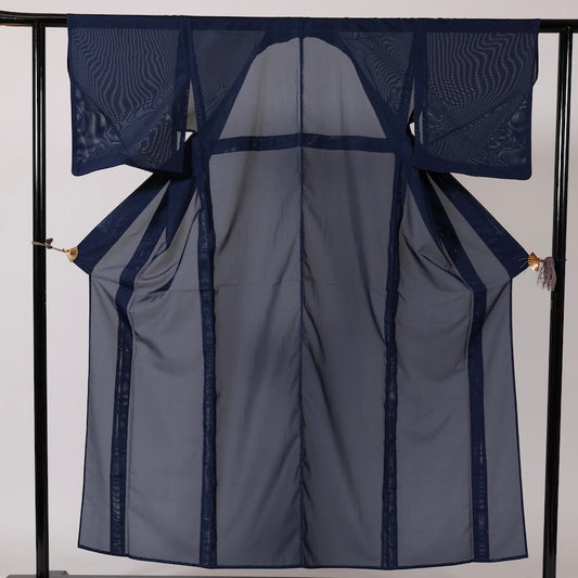 Used summer kimono (komon) M-size washable polyester / 1232