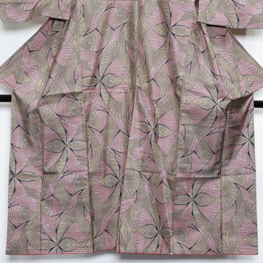 Japanese kimono (Tsumugi) M-size 100% silk / 800