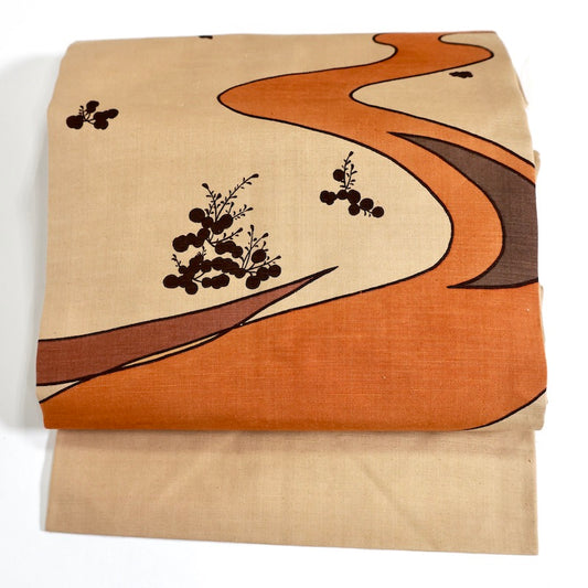 Japanese kimono sash belt (Nagoya-obi) 100% silk / 802