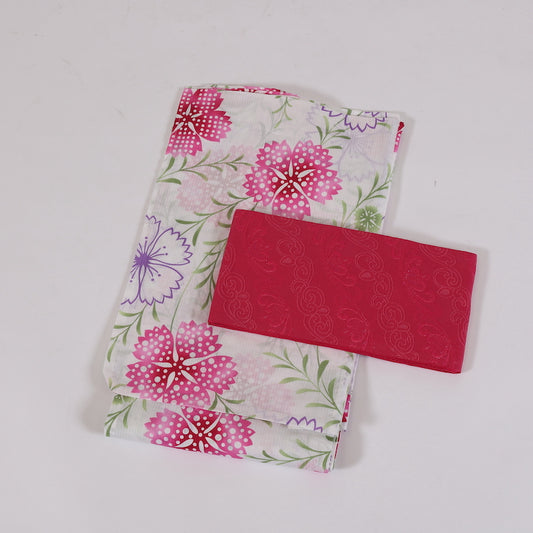 yukata,obi,footwear 3-piece set New/ 009