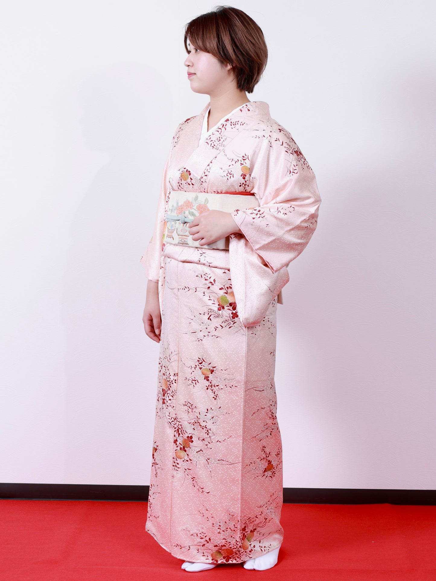 Japanese kimono (Komon) S-size 100% silk / 477