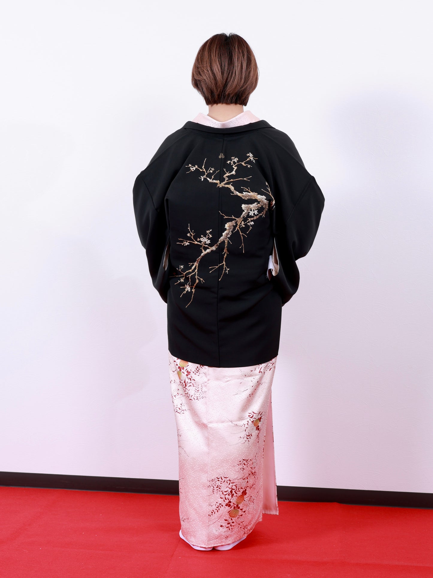 Japanese kimono Jacket (Haori) M-size 100% silk / 580