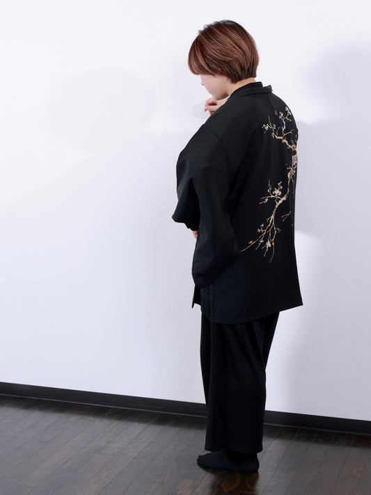 Japanese kimono Jacket (Haori) M-size 100% silk / 580