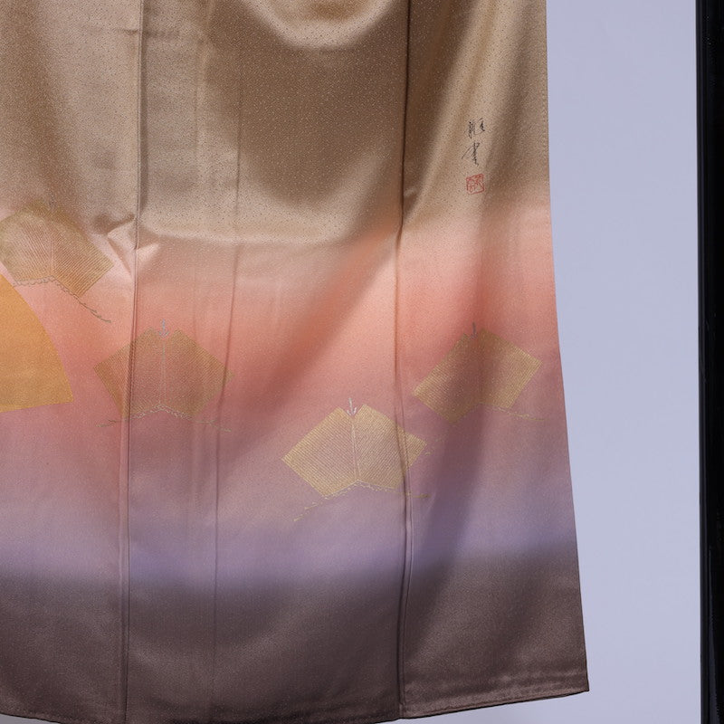 Japanese kimono (Houmongi) M-size 100% silk / 840