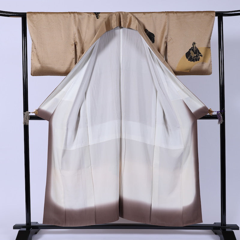 Japanese kimono (Houmongi) M-size 100% silk / 840