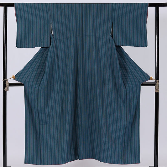 Japanese kimono (Komon) M-size polyester washable / 87