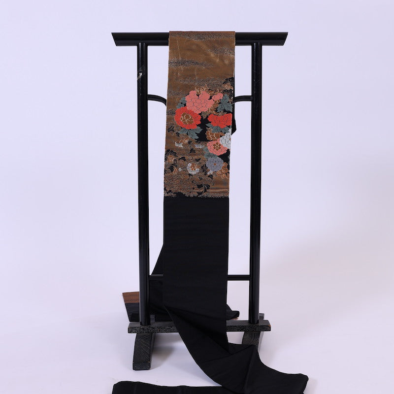 Japanese kimono sash belt (Nagoya-obi) 100% silk / 869