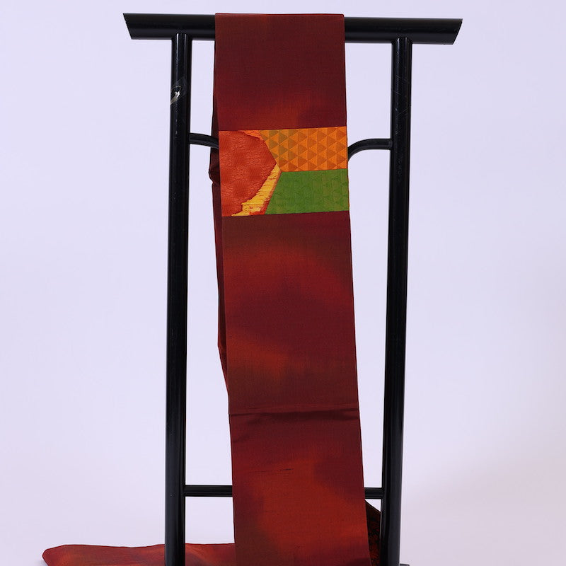 Vintage Japanese kimono sash belt (Nagoya-obi) 100% silk / 870