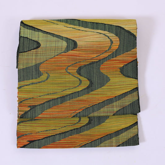 Japanese kimono sash belt (Nagoya-obi) 100% silk / 871