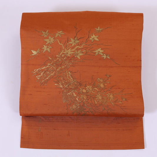 Japanese kimono sash belt (Nagoya-obi) 100% silk / 873