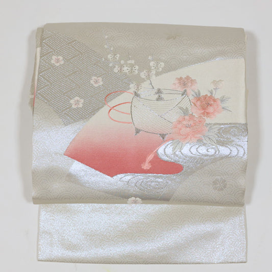 Japanese kimono sash belt (Nagoya-obi) 100% silk / 874