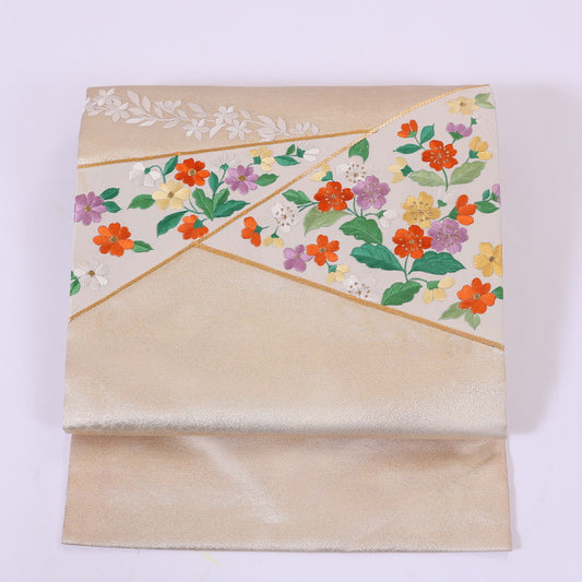 Japanese kimono sash belt (Nagoya-obi) 100% silk / 876