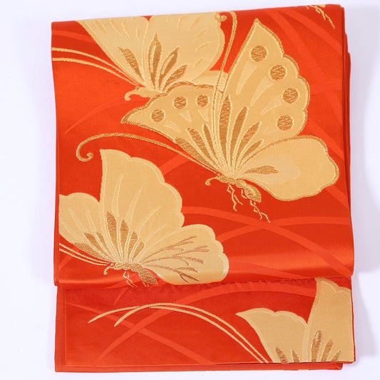 Japanese kimono sash belt (Hukuro-obi) 100% silk / 882