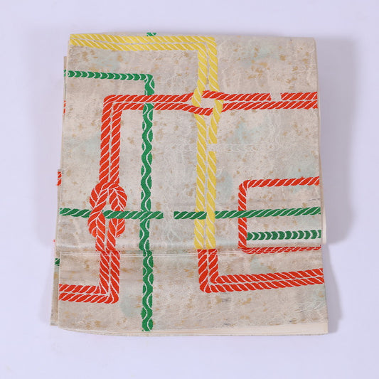 Japanese kimono sash belt (Hukuro-obi) 100% silk / 883