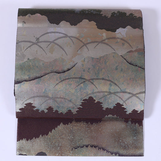 Japanese kimono sash belt (Hukuro-obi) 100% silk / 888