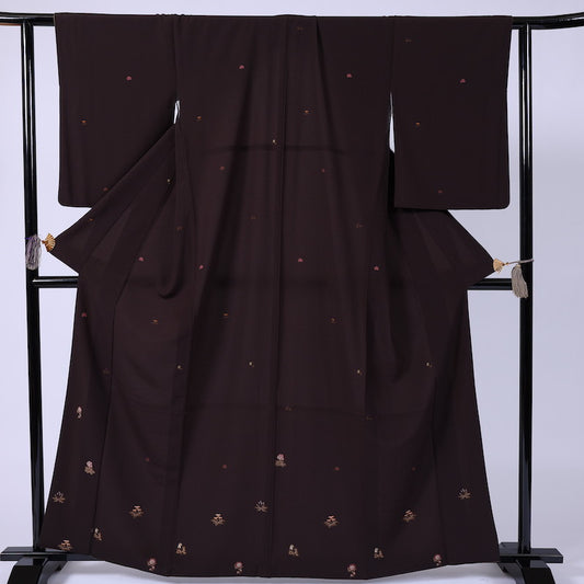 Japanese kimono (Komon) L-size polyester / 894