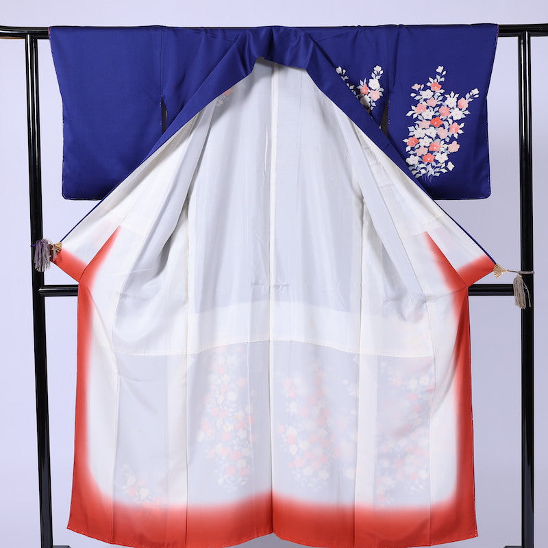 Japanese kimono (Tsukesage) M-size 100% silk / 898