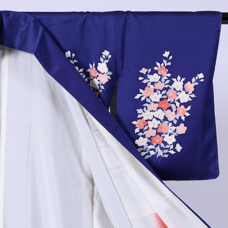 Japanese kimono (Tsukesage) M-size 100% silk / 898