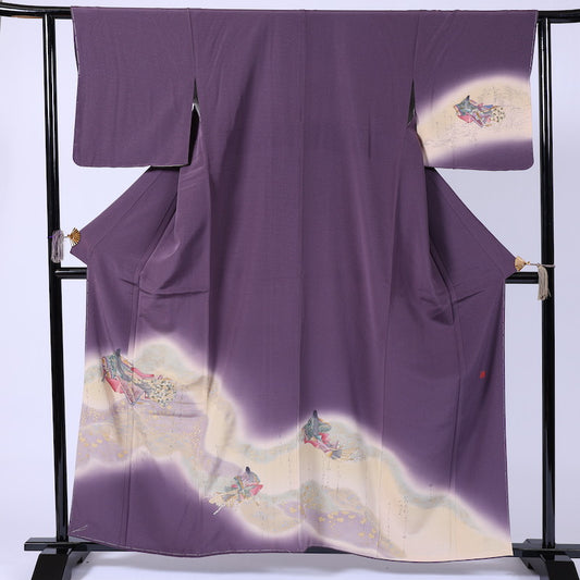 Japanese kimono (Tsukesage) L-size 100% silk / 904