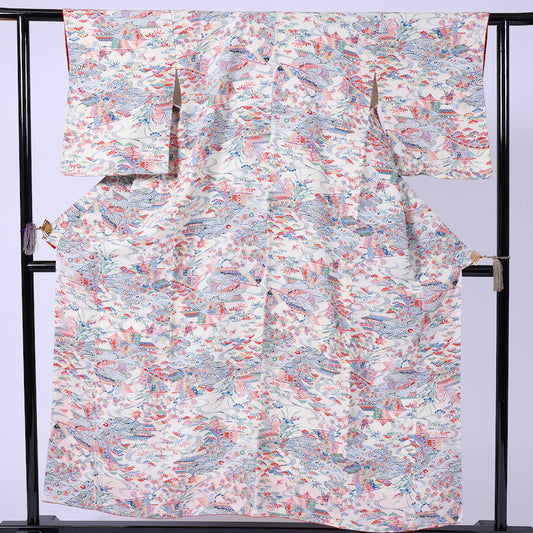 Japanese kimono (Komon) M-size 100% silk / 905