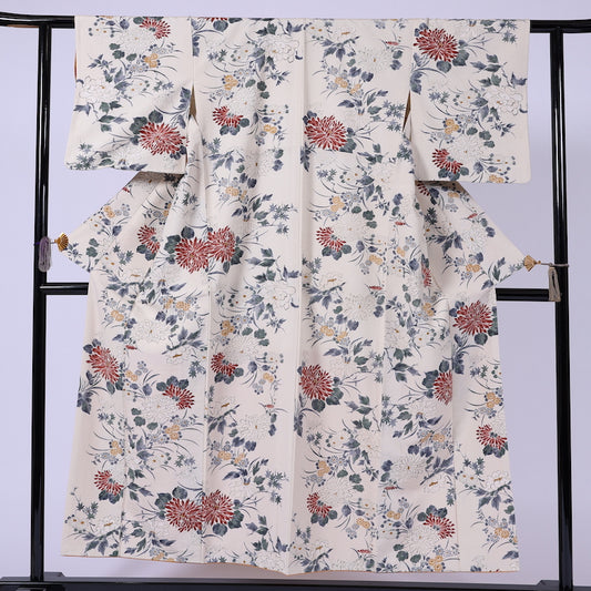 Japanese kimono (komon) M-size 100% silk / 906