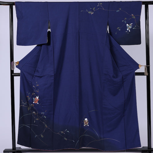 Japanese kimono (Houmongi) M-size polyester / 908