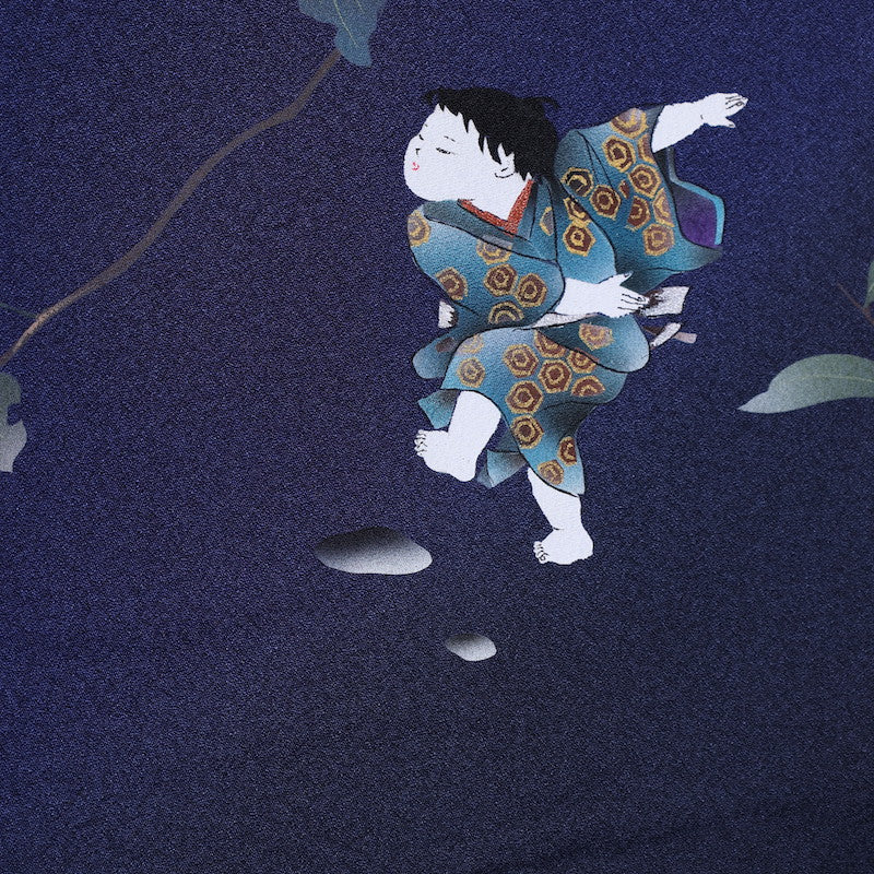 Japanese kimono (Houmongi) M-size polyester / 908