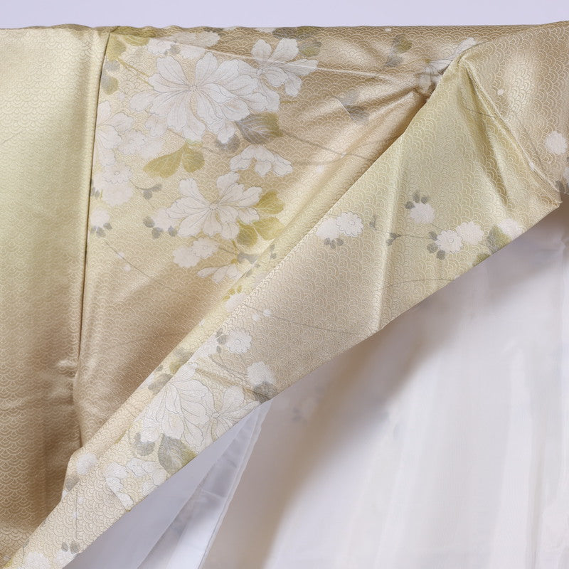 Japanese kimono (Komon) M-size washable polyester / 911