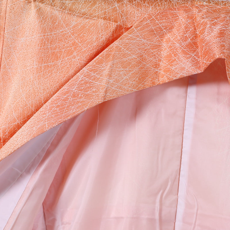 Japanese kimono (Komon) M-size washable polyester / 912