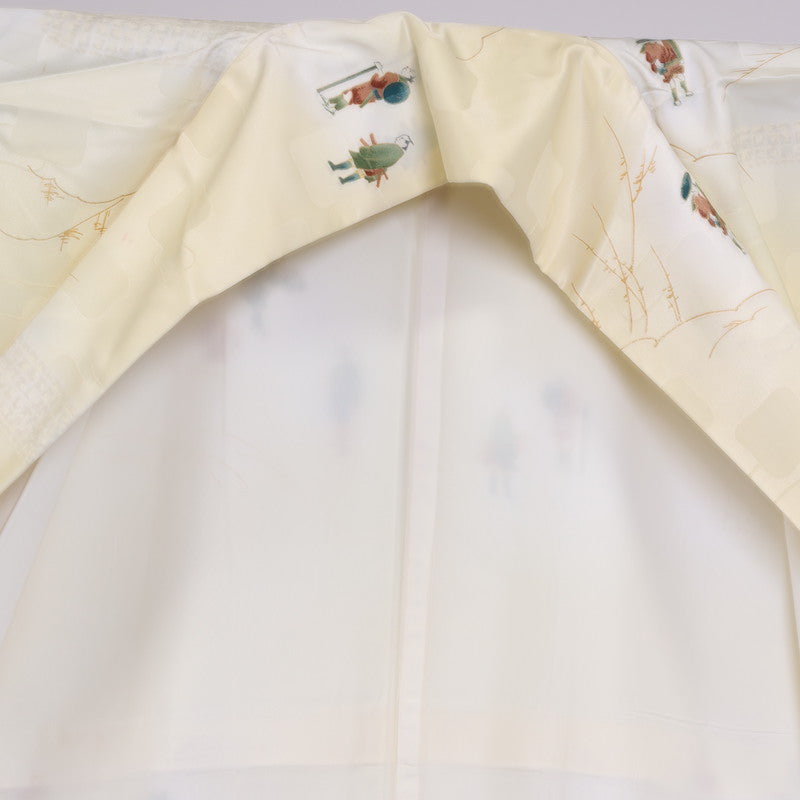 Japanese kimono (Komon) M-size washable polyester / 924