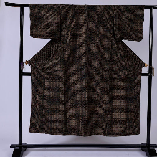 Japanese kimono (Komon) M-size washable polyester / 929