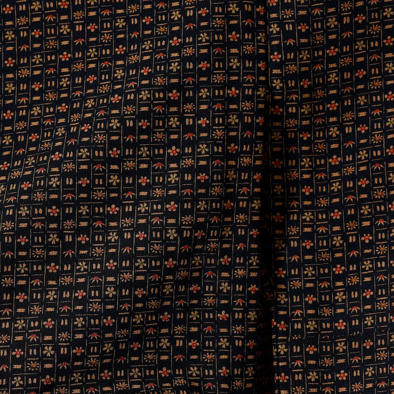 Japanese kimono (Komon) M-size washable polyester / 929