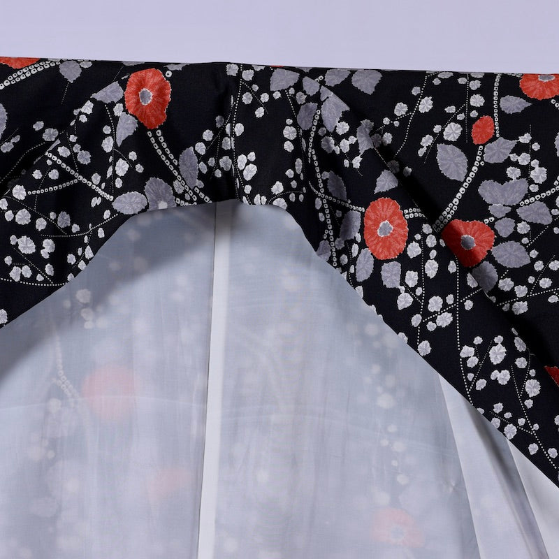 Japanese kimono (Komon) M-size washable polyester / 931